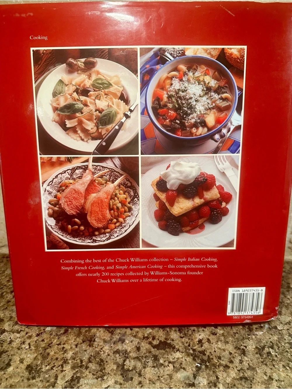Williams Sonoma cookbook by